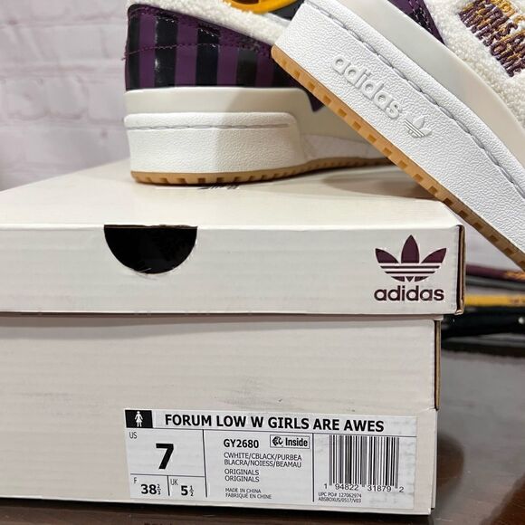 7 Forum X Adidas Changeable Strap Sneakers “Girls are Awesome” nib Collectible - Picture 7 of 11